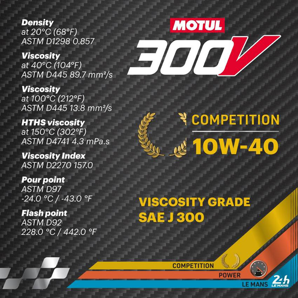 Evasive Motorsports: Motul Synthetic Ester Racing Oils 300V