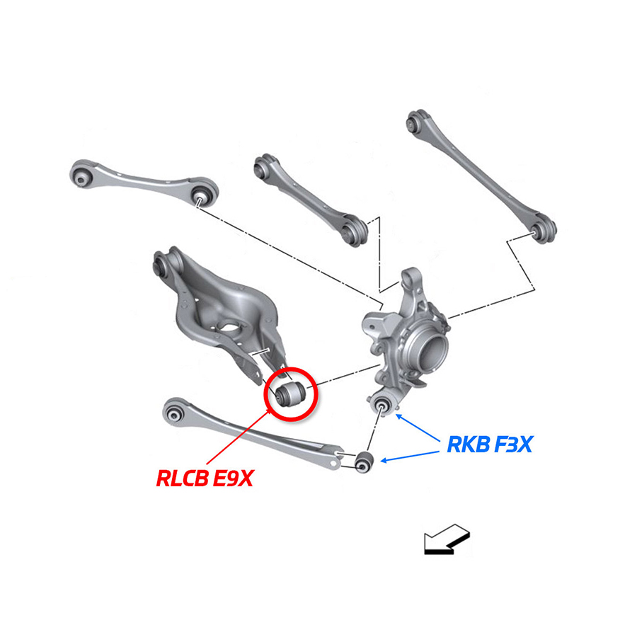 For Bmw 1 Series E81 E87 E82 E88 Rear Lower Track Control Wishbone