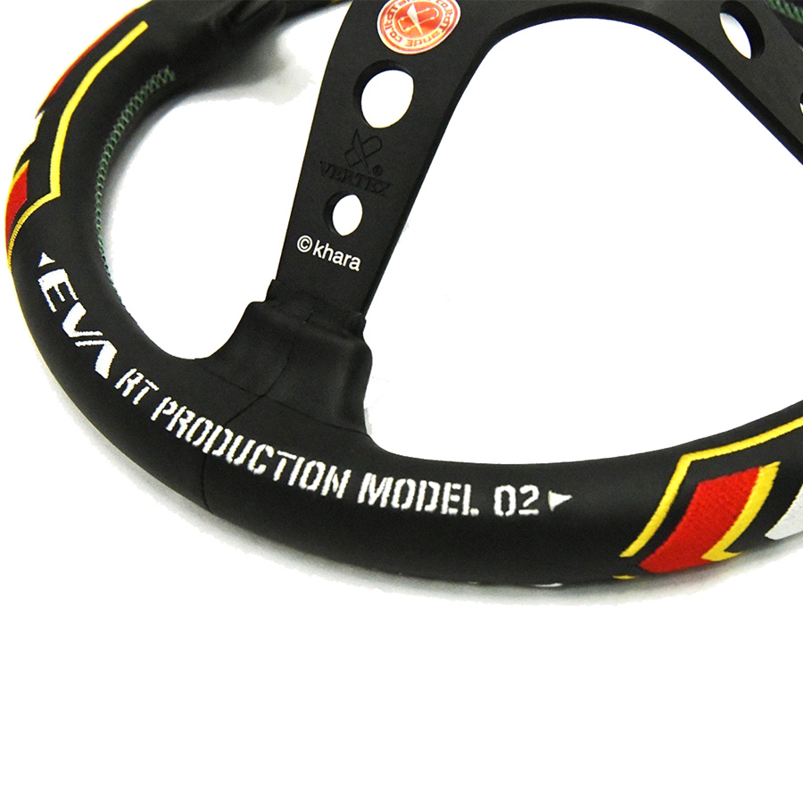 パーツ VERTEX EVA RT PRODUCTION MODEL 02 Evasive Motorsports: Vertex x Evangelion Racing Steering Wheel