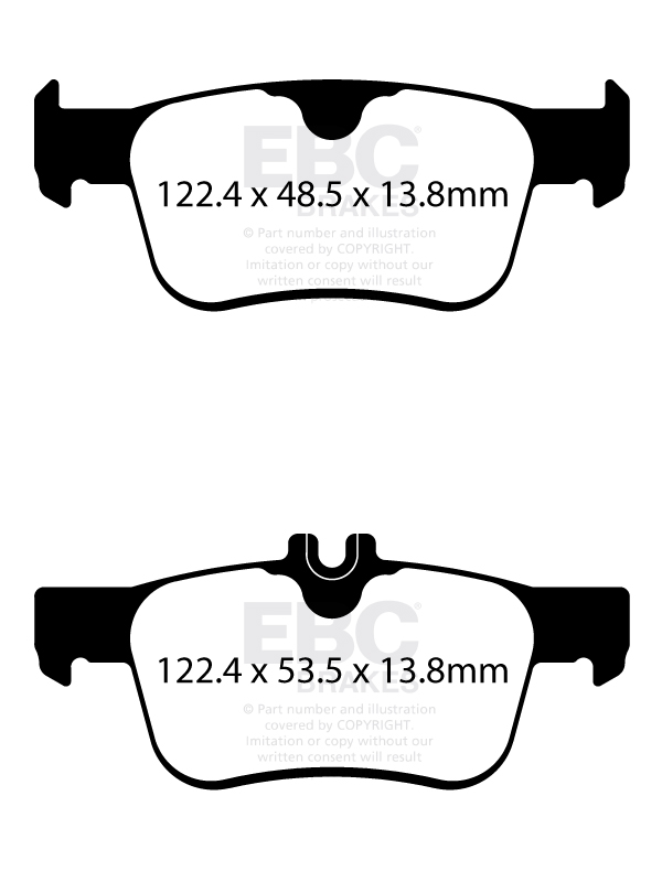 EBC Front + Rear Brake Pad Kit For Honda Civic Type-R (FN2) 2007-2011