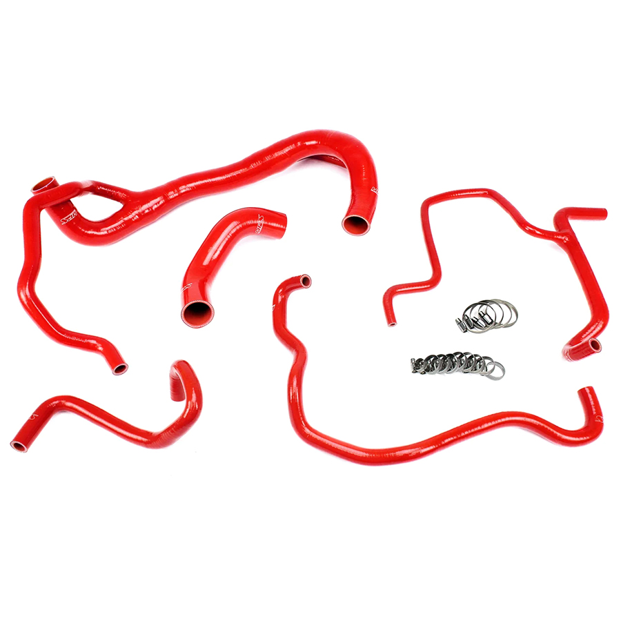 HPS レッドインタークーラー ホットチャージパイプ Evasive Motorsports: HPS Silicone Radiator and Heater Hose Kit