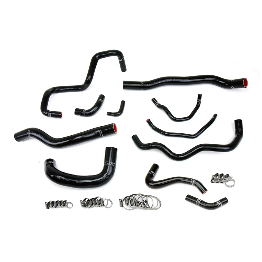 HPS Performance High Temp Reinforced Silicone Radiator, Heater and Ancillary Coolant Hose Kit, Black, 57-1815-BLK main image 0