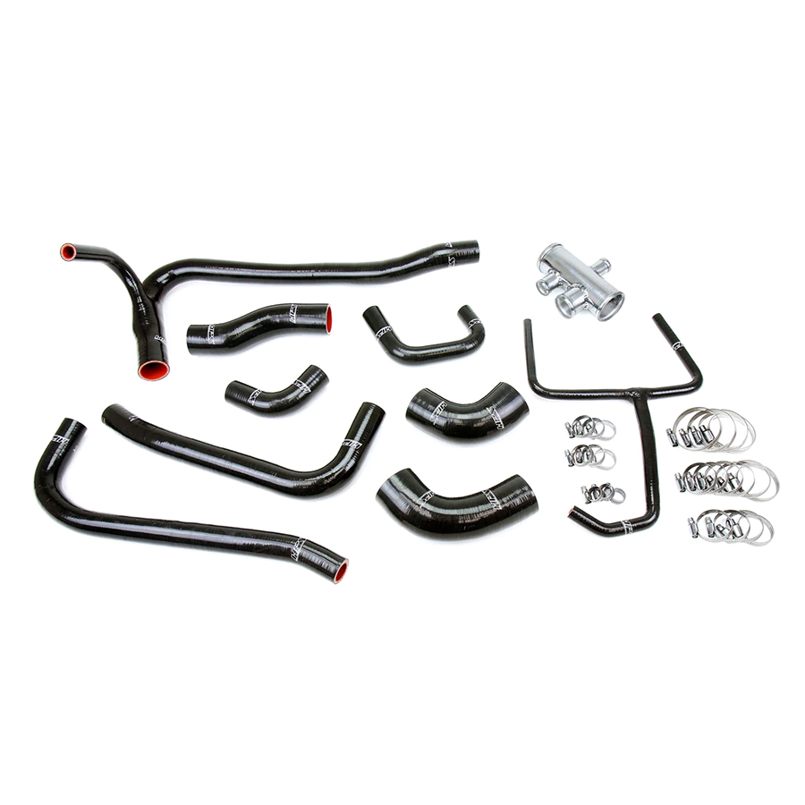 Evasive Motorsports HPS Silicone Radiator Hose Kit (Black) Ford