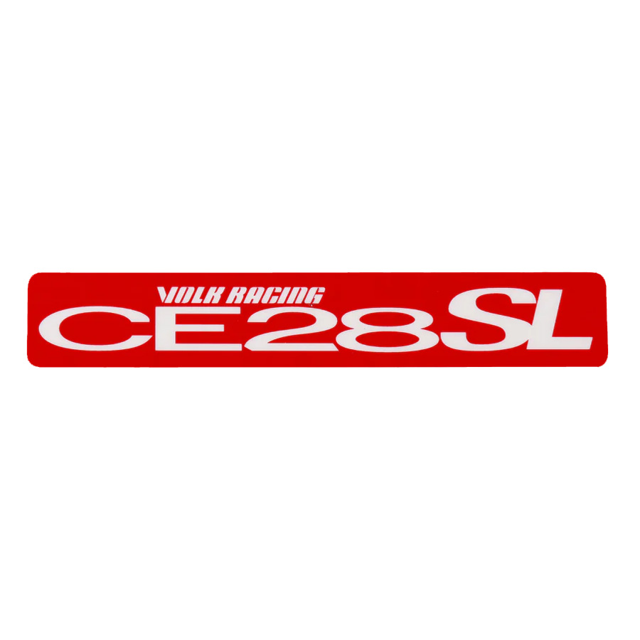 JDM Reflective RAYs VOLK Racing TE37SL Wheel Sticker Decal in Drift Red