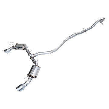 AWE Touring Edition Exhaust (Dual Chrome Silver Tips) - Honda Civic Si FE1 2022+ / Acura Integra DE4 1.5T 2023+