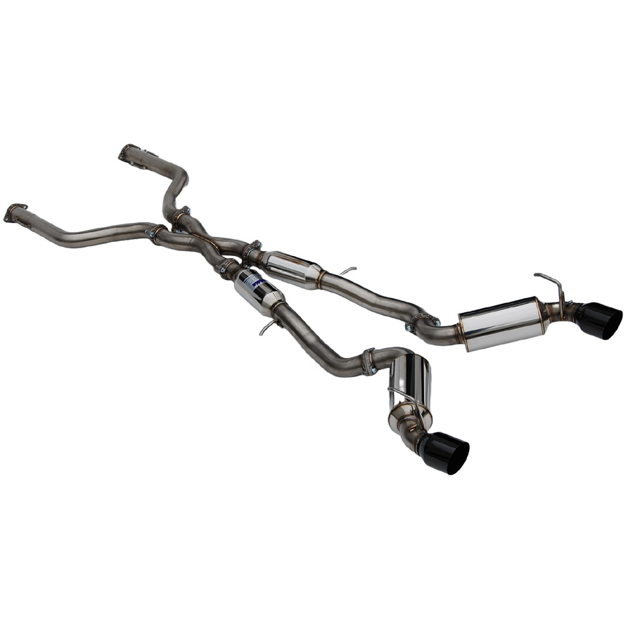 Evasive Motorsports: Invidia N1 Dual Exhaust (Black Tips) - Nissan