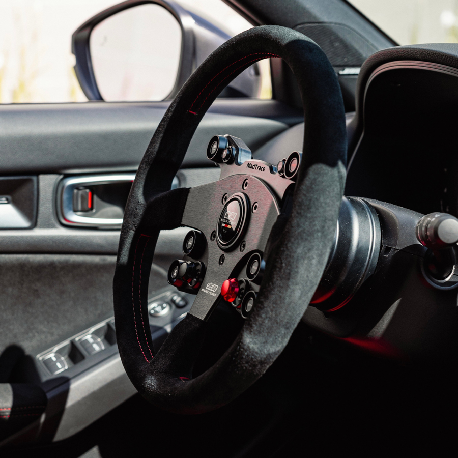 パーツ KAWAIIFITMENT steering wheel Ver.1 UTVMA Octane Leather Steering Wheel With Hub (Polaris, Can Am