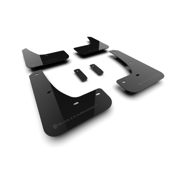 Rally Armor Urethane Mud Flaps - Tesla Model 3 Highland / Performance 2024+ (Black / Dark Grey Logo)
