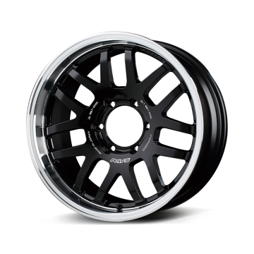 RAYS Offroad 07X Wheel (Face 3 / S Rim) - 16x6.0 / Offset -5 / 5x139.7 (Black / Rim DC)