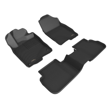 3D Mats Floor Mats (Kagu All-Weather Black / 3 Piece Set) - Acura Integra Base / A Spec DE4 (No Rear USB Port) 2023+