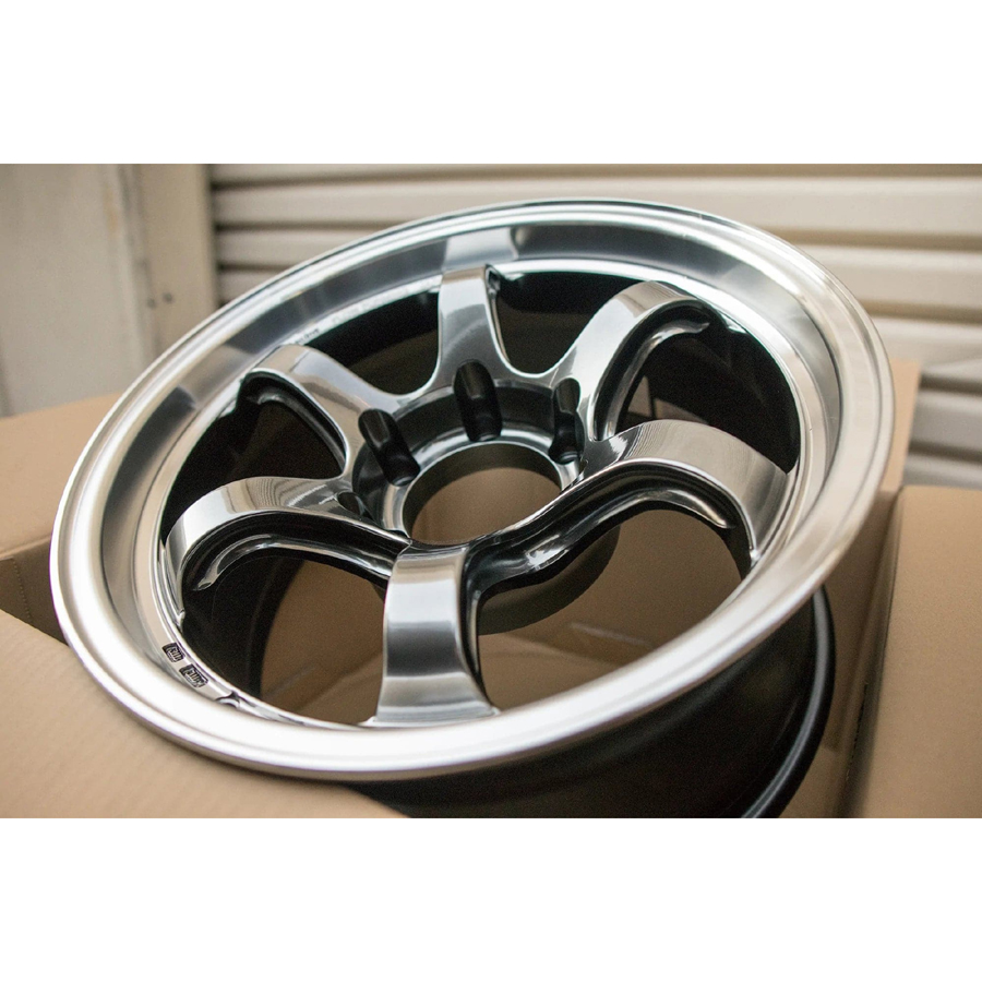 Advan RG-D2 16x6.5 +45 4-100 Machining & Racing Hyper Black Wheel main image 1
