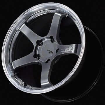 Advan GT Wheel for Porsche - 20x8.5 / Offset +50 / 5x130 (Machining & Hyper Platinum Black)