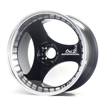 Advan Oni2 Progressive Wheel (STD) - 20x8.5 / Offset +33 / 5x114.3 (Machining & Racing Gloss Black)