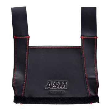 Recaro ASM Limited II Seat Side Protector (ASM Logo, Leather / Red Stitch) - for Recaro RS-G / TS-G / SP-G