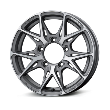 Versus VV21SX Craft Collection Wheel - 16x5.5 / Offset +20 / 5x139.7 (Matte Diamond Cut / Side Matte Graphite)
