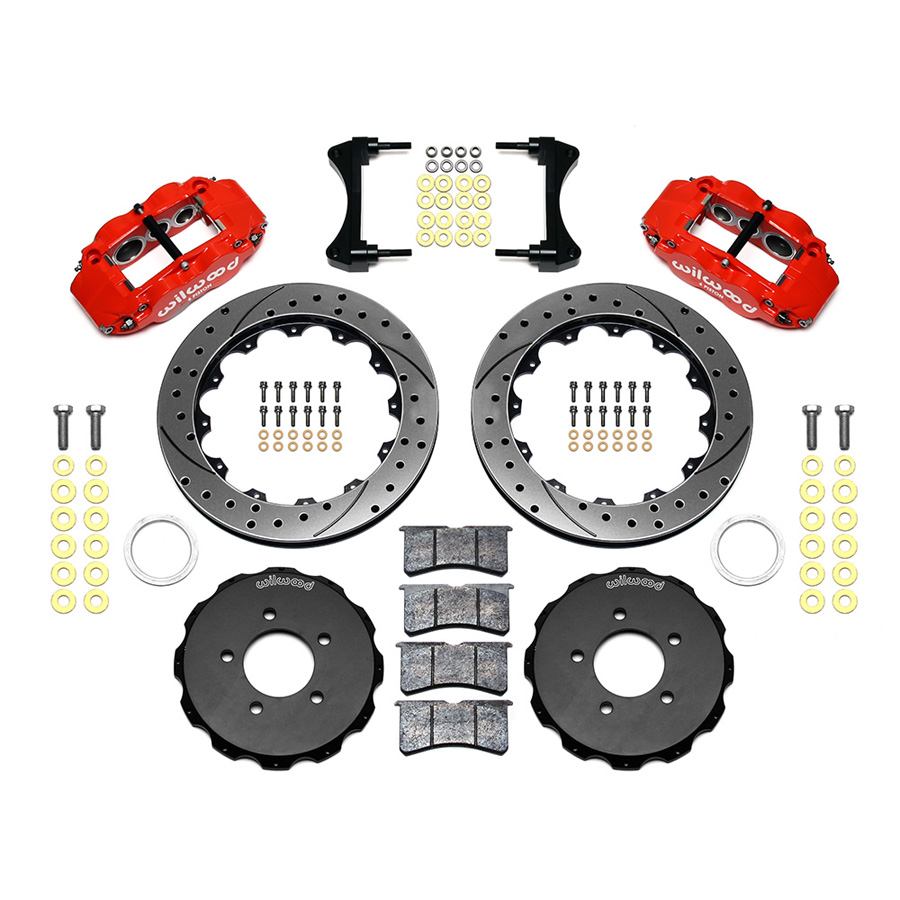 Wilwood Forged Narrow Superlite 6R Big Brake 6 Piston Front Brake Kit - Gray - Honda Civic 2013-23 main image 0