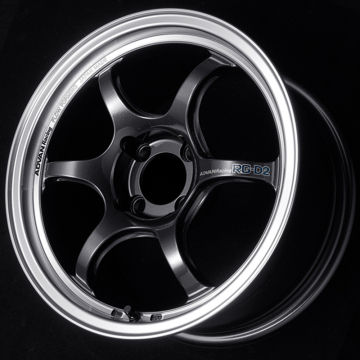 Advan RG-D2 Wheel (STD Face) - 15x5.0 / Offset +45 / 4x100 (Machining & Black Gunmetallic)