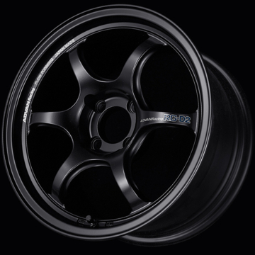 Advan RG-D2 Wheel (STD Face) - 15x5.0 / Offset +45 / 4x100 (Semi Gloss Black)