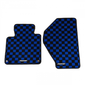 Evasive Motorsports Checkered Floor Mats (Blue / Black) - Honda S2000 (LHD) 00-09