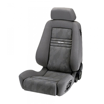 Recaro Ergomed ES Seat - Nardo Gray Bolster / Artista Gray Insert / White Logo / Left