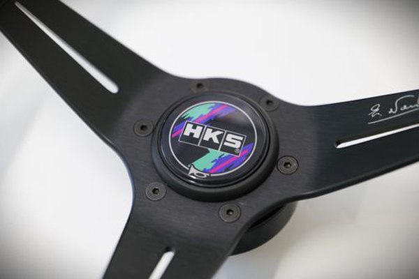 NARDI x HKS スタイル ディープ コーン レザー ステアリング Evasive Motorsports: HKS x Nardi Deep Corn Steering Wheel