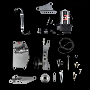 K-Tuned Complete Alternator Water Plate Kit (with Pump Bracket and Assembled Coolant Line) - Honda / Acura K-Series Engines with K Series alternator