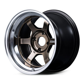 Volk Racing TE37V spec-SR Wheel (Face 1 / S Rim) - 15x7.5 / Offset +25 / 4x100 (Shining Bronze Metal / Rim FDMC)