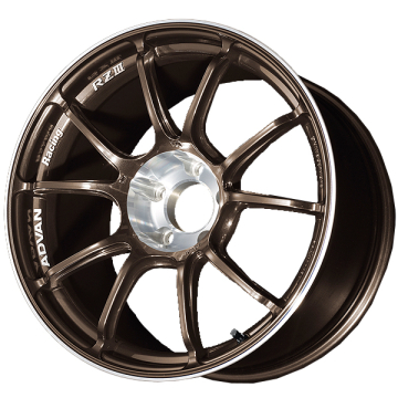 Advan RZIII Wheel (STD Face) - 18x7.5 / Offset +47 / 5x114.3 (Umber Bronze Metallic & Diamond Cut)