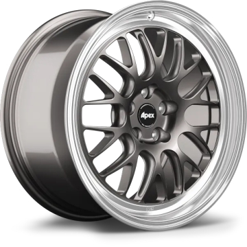 APEX Forged ML-10RT Wheel - 17x8.5 / Offset +40 / 5x120 / 72.56mm Bore (Anthracite / Machined Lip)