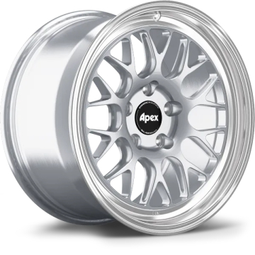APEX Forged ML-10RT Wheel - 17x9.0 / Offset +30 / 5x120 / 72.56mm Bore (Brushed Clear / Machined Lip)