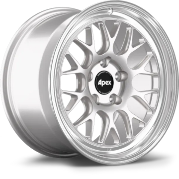 APEX Forged ML-10RT Wheel - 17x9.5 / Offset +35 / 5x120 / 72.56mm Bore (Race Silver / Machined Lip)
