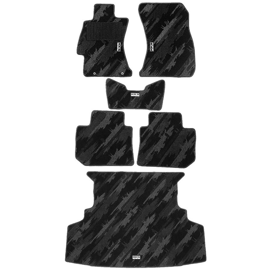 Evasive Motorsports: HKS Floor Mat (Monotone Oil Color - 6 Piece