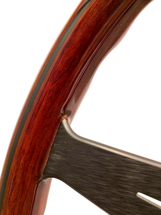 Evasive Motorsports: Nardi Classic - 360mm (Wood / Black Spoke)