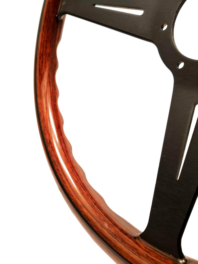 Evasive Motorsports: Nardi Classic - 360mm (Wood / Black Spoke)