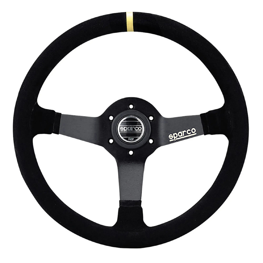 Evasive Motorsports: Sparco R345 Steering Wheel - 350mm / 63mm Dish / Suede