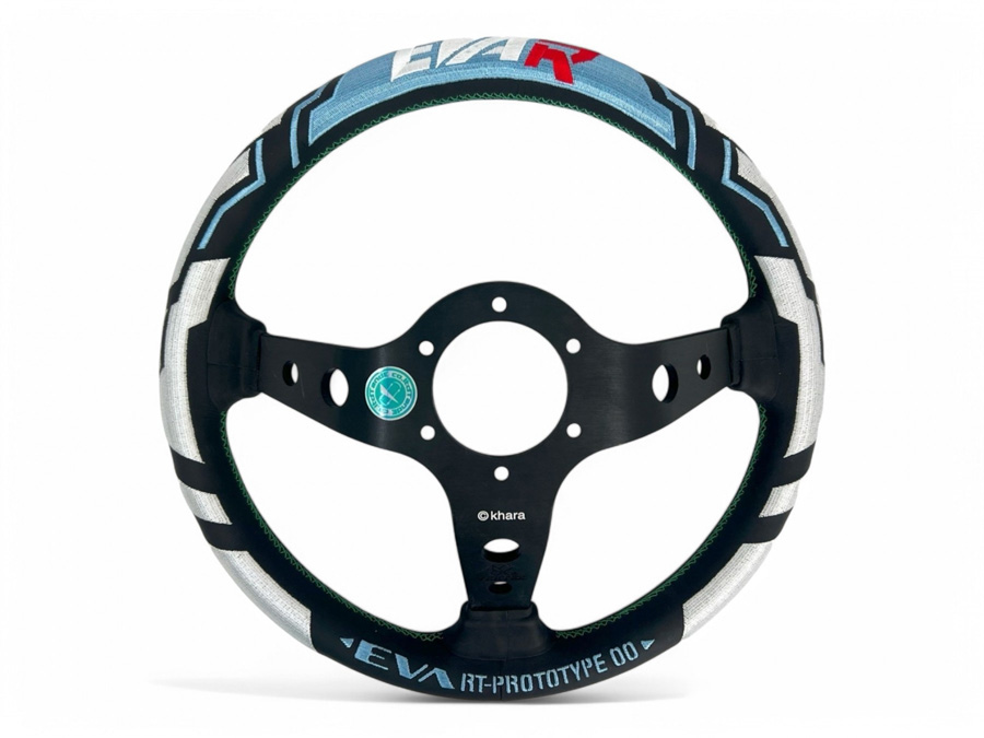 パーツ VERTEX x EVANGELION RACING STEERING/ REI Evasive Motorsports: Vertex x Evangelion Racing Steering Wheel