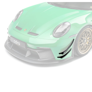 ADRO Prepreg Carbon Fiber Front Bumper Canards - Porsche GT3 992.1