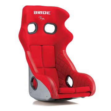 Bride Xero CS Plus Seat - Red / FRP Silver Shell