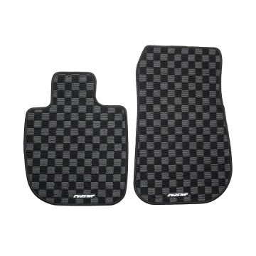 Evasive Motorsports Checkered Floor Mats (Dark Grey / Black) - Toyota Supra A90 / A91 (LHD) 2020+