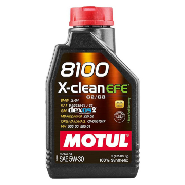 Motul Synthetic Engine Oil 8100 X-Clean FE 5w30 1L (1.05 qt.)