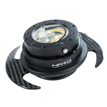 NRG Quick Release Gen 3.0 - Black Body / Black Ring w/ Carbon Fiber Handles