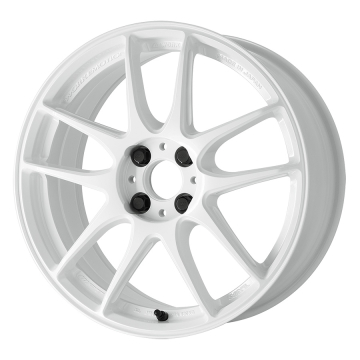 Work CR Shigoku Wheel (Semi Face) - 17x7.0 / Offset +38 / 4x100 / Bore: 60mm (Ice White)
