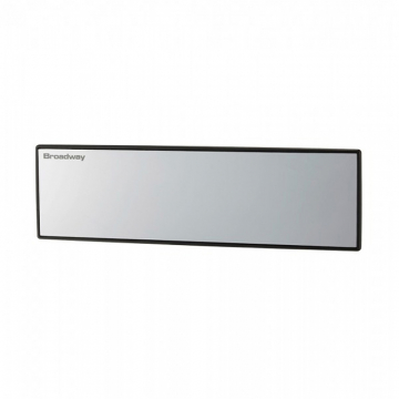 Broadway Standard Chrome Glass Wide Mirror - Flat / 270mm / 10.63 inches