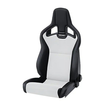 Recaro Cross Sportster CS Seat (Left / With Heat) - Ambla Leather Black / Dinamica Suede Silver