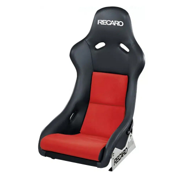 Recaro Pole Position (ABE) - Ambla Leather Black / Dinamica Suede Red