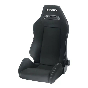 Recaro Speed Seat - Velour Black with Silver Stitching