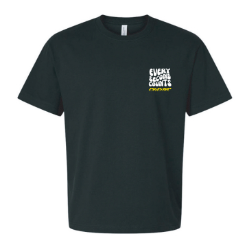 Evasive Motorsports Wavy Every Second Counts Tee - Black