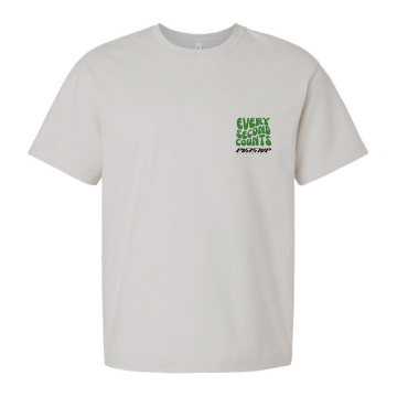 Evasive Motorsports Wavy Every Second Counts Tee - Off White