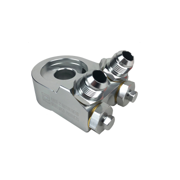 Phase 2 Motortrend Angled Oil Filter Block Adapter - M20x1.50 & 3/4-16UNF