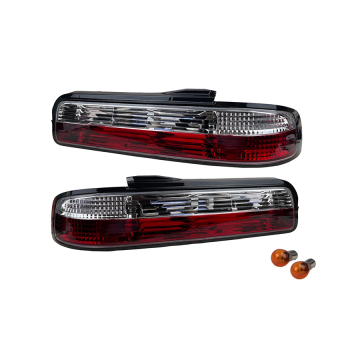Phase 2 Motortrend 2 Piece Rear Tail Light Kit (Crystal) - Nissan S13 Coupe 89-94 JDM & USDM